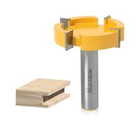 POWERTEC Slab Flattening Router Bit, CNC Router Bits, Surfacing Router Bit 1/2 Shank, 2" Diameter, 1/2" Cutting Depth, Router Planer Bit - Perfect for Spoilboard Surfacing, Wood Milling Planing 73055