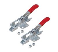 POWERTEC Toggle Clamp, 400 lbs Holding Capacity, 323 Adjustable U Bolt Latch w/Antislip Hand Grip for Woodworking Jigs & Fixtures, Tire Carrier, Tool Box, Cabinet (20310-P2), 2 count, Pack of 1