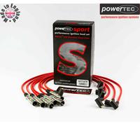 PowerTEC Zündkabelsatz Rot VW VR6 Golf Passat Vento 2,8 2,9 VR6 AAA ABV -93