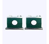 Powertool, fascette stringitubo in plastica, fascette stringitubo metriche idrauliche per acqua olio, gasdotto, fissaggio (2 pezzi), verde