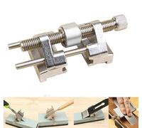 Powertool - Guida per affilatura e levigatura ad angolo fisso, con morsetto, con rullo in acciaio inossidabile, per scalpello da legno, pialla, lama, bulino, scalpello piatto