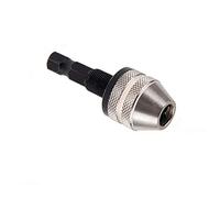 Powertool, mandrino autoserrante, 0,8-10 mm, adattatore mandrino per trapano, codolo esagonale, per smerigliatrice elettrica, 1 pezzo, argento