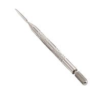 POWERTOOL - Penna a due teste con bordo in pelle per pittura a olio, accessorio per pittura e attrezzi per lavori artigianali in pelle (testa a rullo)