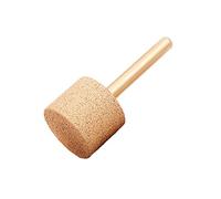 POWERTOOL - Punta diamantata per smerigliatura diamantata con punta rotante per intagliare i bordi con gambo da 6 mm per marmo granito (testa piatta, 20 mm, 46 #)