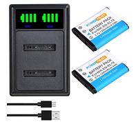 PowerTrust 2 batterie EN-EL19 e caricabatterie per Nikon Coolpix S33 W150 A100 S6900 S370 S2800 S2700 S3600 S6800 S4400 S6600 S3300 S6400 S4200 300