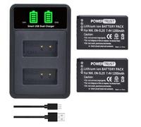 PowerTrust 2 batterie EN-EL20 EN EL20a e caricabatterie USB integrato per fotocamera Nikon Coolpix P1000, P950, 1 J1, 1 J2, 1 J3, 1 AW1, 1 V3, Coolpix A
