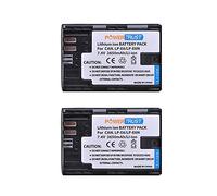 PowerTrust 2 batterie LP-E6 LP-E6N per Canon EOS R R5 R7 R6 R5C 60Da 60D 70D 80D 90D 5DSR 5Ds 5D 6D 7D Mark II