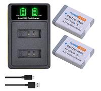 PowerTrust 2 batterie NB-13L e caricabatterie per Canon PowerShot G7X, G7 X Mark II, G7 X Mark III, G5X, G5 X Mark II, G9X, G9 X Mark II, G1 X Mark III, SX740 HS, SX720 HS, SX620 HS, SX730 HS