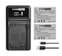PowerTrust 2 batterie NB-5L e caricabatterie USB LED per Canon S110 SX200 SX210 SX220 SX230 IS HS IXUS 850 870 800 860