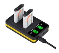 PowerTrust Batteria NP-BX1 NPBX1 BX1 + caricatore LCD Dual USB di ricambio per Sony DSC-RX100 RX100 II RX100M II DSC-WX500 HX300 WX300 HX400V WX300 WX350 HDR AS100v AS200V AS15 AS30