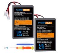 PowerTrust Confezione da 2 batterie da 2000 mAh LIP1522 KCR1410 per controller Sony PS4 / Dualshock 4 V1 V2 Wireless Controller CUH-ZCT2, CUH-ZCT2E, CUH-ZCT1E, CUH-ZCT1U
