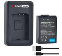 PowerTrust EN-EL25 - Batteria 1680 mAh e caricatore USB-C per Nikon Z50, Z50 II, Z30, fotocamera ZFC MH-32