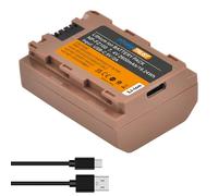 PowerTrust NP-FZ100 - Batteria 2600 mAh con ricarica rapida USB-C per Sony ZV-E1, A7R V, A7S III, A7 IV, FX3, FX30, A1, A9, A9 II, A6600, A7C, A7C II