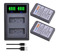 PowerTrust PS-BLS5 BLS-50 BLS-5 - Caricabatterie per Olympus E-M10 II, IV, III S, E-M5 III, PEN E-P7 E-PL2-3