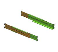 BlueWalker Guida per scaffale RK7 1U – Estensibile 46,4–73,8 cm – Per serie VI 500-1500 R1U
