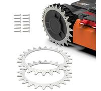 PowerWerk Punte per robot tosaerba in acciaio inox da 3 mm per modello Worx S/M miglioramento della trazione per robot tosaerba in acciaio inox accessori ruote fuoristrada