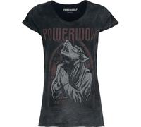 Powerwolf Lupus dei Donna T-Shirt Carbone XXL 100% Cotone Largo