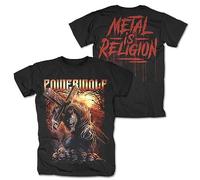 Powerwolf Via Dolorosa Uomo T-Shirt Nero S 100% Cotone Regular