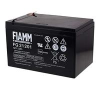 POWERY FIAMM Batteria ricaricabile da cambio per impianti solari ponte elevatore macchine da pulizia illuminazione di emergenza allarme 12V 12Ah, Lead-Acid, 12V