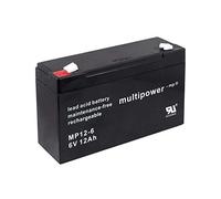 POWERY® Powery batteria al piombo (multipower) MP12-6 compatibile con YUASA tipo NP12-6 6V 12Ah