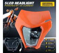 Powerzone Moto HA CONDOTTO LA Piastra Del Faro per KTM EXC XC SX MX XC 125 250 300 450 Supermoto Enduro Universale Dirt Bike Fari