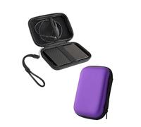 Powfix Custodia per WD 5 TB My Passport Custodia Rigida Antiurto EVA per Disco Rigido Esterno 2.5 Pollici Borsa da Trasporto per Viaggi e Ufficio Viola