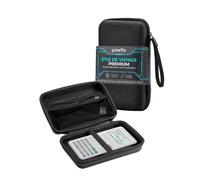powfix Custodia rigida EVA per Casio fx-9860GIII con cordino, colore: Nero | Custodia protettiva con cerniera e tasca a rete, compatta anti-shock e anti-pressione per calcolatrice grafica