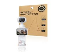 Powfix Pellicola in vetro temperato per Insta360 Luna Pro, protezione | Set di 2 lenti temperate durezza 9H | protezione ultra chiara anti-graffio e anti-impronta per schermo fotocamera d'azione