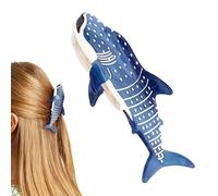powha Whale Shark Hair Clip, Shark Whale Claw Clips, Cellulose Acetate Hair Clips for Girls, Shark Whale Claw Clip, Whale Hair Clips, Animal Shape Hair Jaw Clips