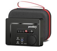 Powkey Powerstation portatile 26400 mAh/97,68 Wh con uscita 100 W/230 V AC, 12 V 8 A DC, PD 65 W USB C Batteria esterna Power Station Camping Tablet Cellulare