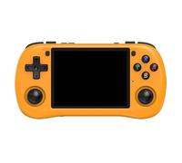 POWKIDDY X35H Retro Game Console, 128GB card, 3.5” IPS High Resolution Display, High-Performance CPU, Compact & Portable, Multi-Emulator Support, Play Anytime, Anywhere (Orange)