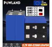 POWLAND 100AH 150AH 206AH 280AH 320AH Lifepo4 batteria 3.2V litio ferro fosfato 12V 24V 36V 48V grado A per campeggio barca Golf