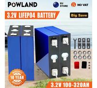 POWLAND 3.2V 100Ah 150Ah 206Ah LiFePO4 Batteria Al Litio Ferro fosfato Per 4S 12V 24V 3C Auto Batterie Motore Modifica M6 Stud