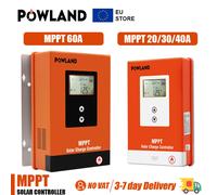 POWLAND MPPT regolatore di carica solare 60A 40A 30A 20A batteria 12V 24V 36V 48V Auto Max PV 150VDC per batteria al litio al piombo