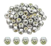 Powlankou 60 dadi di bloccaggio esagonali in nylon da 1/4"-20, in acciaio inossidabile 304