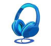 POWMEE P20 - Cuffie per bambini, ragazzi, ragazze, scuola, con limite di volume di 94 dB, stereo, regolabile, senza grovigli da 3,5 mm, con jack da 3,5 mm, per tablet antincendio, viaggi, PC, telefoni