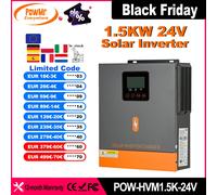 PowMr aveva inverter solari ibridi da 1,5KW Uscita da 24 V a V Onda sinusoidale pura MPPT 80A Regolatore di carica solare Uscita bassa fotovoltaica 150 V CC