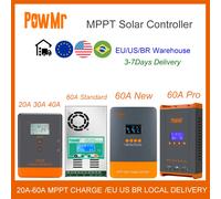 PowMr MPPT 60A 40A 30A 20A LCD Regolatore di carica solare 12V 24V 36V 48V Batteria automatica Pannello solare Regolatore intelligente Supporto Lifepo4