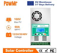 PowMr MPPT 60A Regolatore di carica solare Regolatore del pannello solare 12V 24V 36V 48V Auto Max PV 190VDC per batteria al litio al piombo