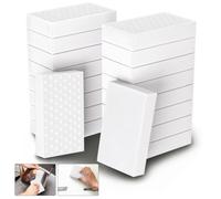POWOBEST - Confezione da 50 spugne magiche in melamina, extra spesse, 2 pezzi, extra spesse, per la pulizia della casa, schiuma melamminica, non graffiano, multiuso per bagno, pavimento, cucina