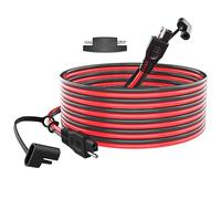 POWOXI Cavo di prolunga SAE da 15 piedi Cablaggio a disconnessione rapida Cavi solari Connettore SAE a SAE per pannello solare Automotive RV Moto Trattore Spina SAE 16AWG