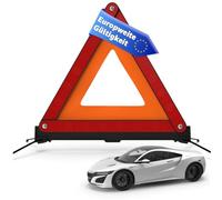 POWR CAR Triangolo d’Emergenza 2026 ECE R27 - Segnale Riflettente per Auto e Veicoli - Accessorio Obbligatorio StVO per Guasti, Panne e Incidenti Stradali