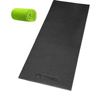 POWR LABS Tappetino per cyclette (2,5 x 6 piedi) Tappetino per bici da ciclismo indoor, Tappetino per bici stazionario funziona con Wahoo Kickr Cycleops Nordictrack Rower Peloton