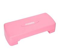 POWRX Pedana aerobica per il fitness a casa - Step Aerobic Board con tappetino antiscivolo - Attrezzature per il fitness a casa - Stepper regolabile in altezza - Rosa