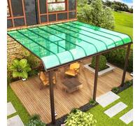 POWRZZZY Lastra Copertura in Policarbonato Pannello per Tetto Isolamento Antipioggia Trasparente PC Pannello Sostituzione del Rivestimento per Serra Facile Tagliare