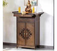 POWRZZZY Tavolo Da Meditazione Sull'Altare Con Contenitore,Armadio Per Meditazione Buddista,Con Ripiano E Ampio Piano D'appoggio,Porta Offerte Per Arredamento Casa(82x40x100cm)