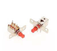 POWTAXBJGD 10Pcs A03-08 6pin interruttore di alimentazione TV con molla autobloccante rosso DC 12V 50MA unirezione interruttore a pulsante