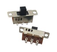POWTAXBJGD 10pcs On-Off 3 Posizioni 6P PCB Pannello Interruttore Scorrevole Verticale Interruttore a Slitta 6 Pin Interruttore A Levetta Maniglia Alta 5mm
