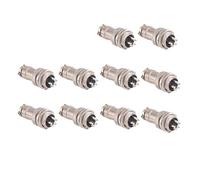 POWTAXBJGD 5/8" GX16 * 10 Aviation Circolare Connettore 2Pin3pin4pin 5pin6pin7pin8pin9pin 10pin maschio e femmina Diametro 16mm L73 RS765 DF16 M16 (5 pin, 10 pezzi)