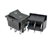 POWTAXBJGD 5PCS KCD4 Interruttore a bilanciere ON-Off 2 posizioni On-Off-On 3Position 4Pins/6Pins Apparecchiature elettriche con interruttore di alimentazione della luce 16A 250VA (On-Off 6pin)
